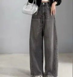 mily bilet ラインストーン付きワイドデニムパンツ　Mサイズ