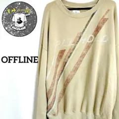 ★アメリカ古着★OFFLINEベージュ オーバーサイズトレーナーXL