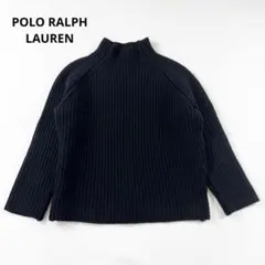 ラルフローレン ウール カシミヤ モックネック ハイネック リブニット ラグラン