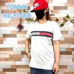 【着画】トミーヒルフィガー センターロゴ 刺繍 Tシャツ No.S142