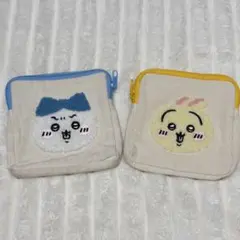 ちいかわ もこもこポーチ ハチワレ うさぎ 2点セット カプセルトイ