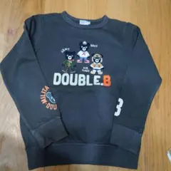 DOUBLE.B グレー トレーナー 130ダブルＢ美品