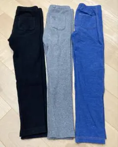 ユニクロ　レギンス　3本セット　120cm リブレギンス