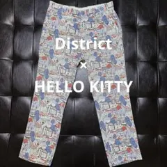 【District】キティ ロンドン風景柄 コットンパンツ 46 M サンリオのサムネイル