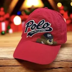 完売品❗️POLO BEAR BB キャップ 赤