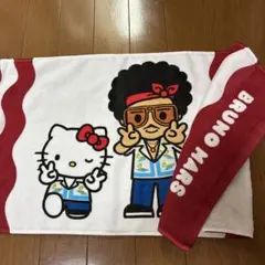 【新品未開封】ブルーノマーズ キティ コラボタオル BrunoMars 新品未開封】ブルーノマーズ ハローキティ フェイスタオル 新品未開封