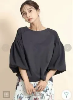 新品 FENNEL フェンネル バルーンスリーブプルオーバーブラック