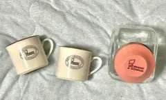 ミスタードーナツ　ミスド　マグカップ2個&キャンディポット