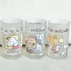 スヌーピー ガラスコップ 3個セット