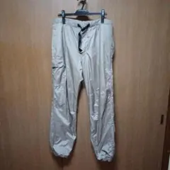 ユニクロ　メンズ ウォームイージー カーゴパンツ L シルバーグレー