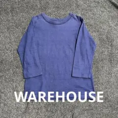 WAREHOUSE ウエアハウス ラグラン Tシャツ S ブルーパープル