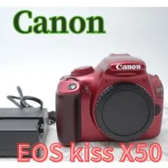 希少カラー レッド　スマホ転送　Canon X50　届いてすぐ使える ❤️希少レッド❤️スマホ転送❤️Canon kiss X50 - メルカリ