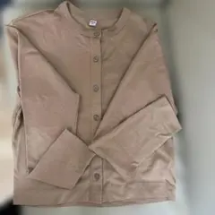 UNIQLO ベージュ ボタン付きカーディガン S