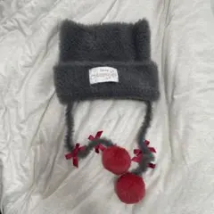 ディズニー ファンキャップ ニット帽 ポンポン ファー おしゃれキャット