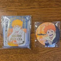 ハイキュー　オフショットカラー　スシローコラボ　缶バッジ【日向翔陽】2点セット