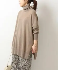 極美品! Spick & Span ピュアカシミヤ タートルネック プルオーバー