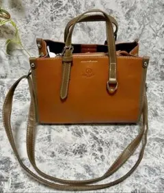 美品✨D.KELLY ハンドバッグ レディース 茶 ショルダー お出かけ