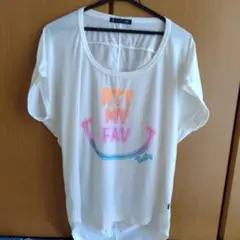 RUSTY 半袖Tシャツ ホワイト グラデーションロゴのサムネイル