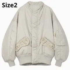 【りすぼん様専用】Mame フライトジャケット エクリュ