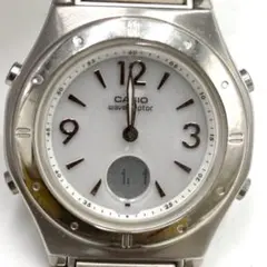 CASIO Wave Ceptor 腕時計 電波ソーラー シルバー カシオ