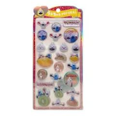 【おまとめ可】　うるちゅるポップシール　パペットスンスン ノンノン　クラックス