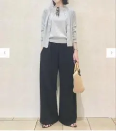【オンライン完売品】UNIQLO ユニクロ スウェットワイドパンツ ブラック L