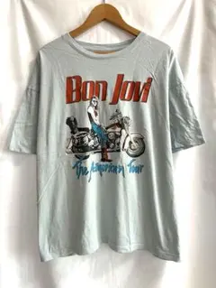 Bon Jovi ボン・ジョヴィ バンドTシャツ ツアーT 水色 M
