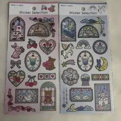 ステッカーセレクション　ステンドグラス風シール