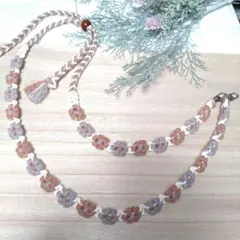 おマクラメ スマホショルダーストラップ 長さ調節可！