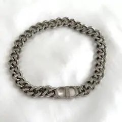 美品✨DIOR ディオール アイコン ロゴ バングル シルバー 喜平 CD