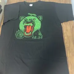 クレイジーなメロンクマ グラフィック Tシャツ 黒のサムネイル