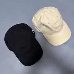 Champion キャップ 2点セット ネイビー　ベージュ