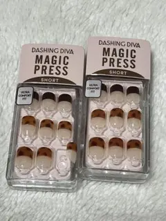 DASHING DIVA マジックプレス レオパードフレンチ