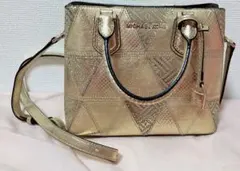 【gw中値下】(美品)大人気、マイケルコース、金、ハンドバッグ、ショルダーバッグ