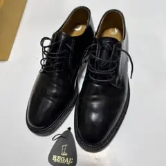REGAL リーガル　黒　革靴　24.5 プレーントゥ