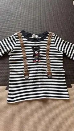 ミキハウス ストライプ ロングシャツ 90