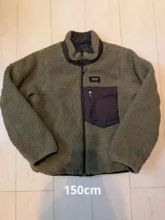 TALON リバーシブル　フリースジャケット オリーブグリーン　150