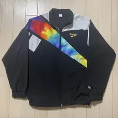 Reebok ナイロンジャケット ブラック/ターコイズ - メルカリ