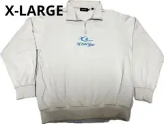XLARGE ハーフジップスウェット