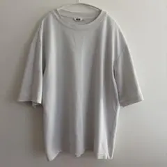 UNIQLO U ユニクロ メンズ AIRism Tシャツ 半袖 ホワイト L