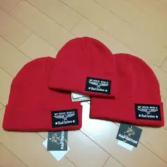ラッドカスタム　ニット帽　レッド