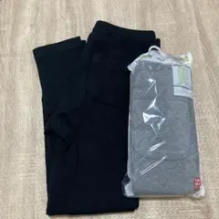 120 ユニクロ　10分丈　リブ　レギンス