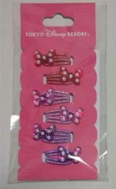 ディズニー【ミニーマウス ヘアゴム】新品 ディズニーリゾート品 リボン