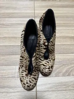 ヒョウ柄パンプス（ブーティー）