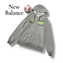 ニューバランス　メンズ　フルジップパーカー　スウェット　グレー　Sサイズ