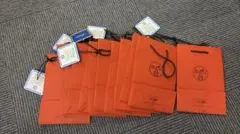 エルメス ショッパー 6枚セット 紙袋 タグ付き 正規品 オレンジ