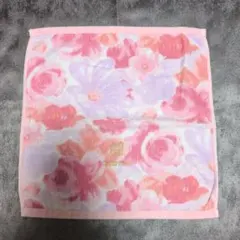 *GIVENCHY*ジバンシイ フェイスタオル ハンド 花柄 ピンク 綿 日本製