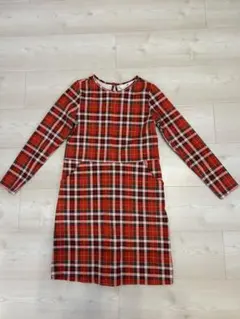 【試着のみ】H&M チェック柄 ワンピース 8-10Y
