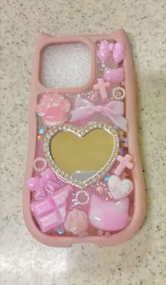 iPhone15Pro対応スマホケース(ミラー付き)