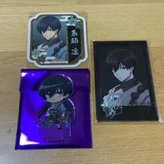 ブルーロック スマイルベースカフェ アクスタ ステッカー クリアカード 糸師凛